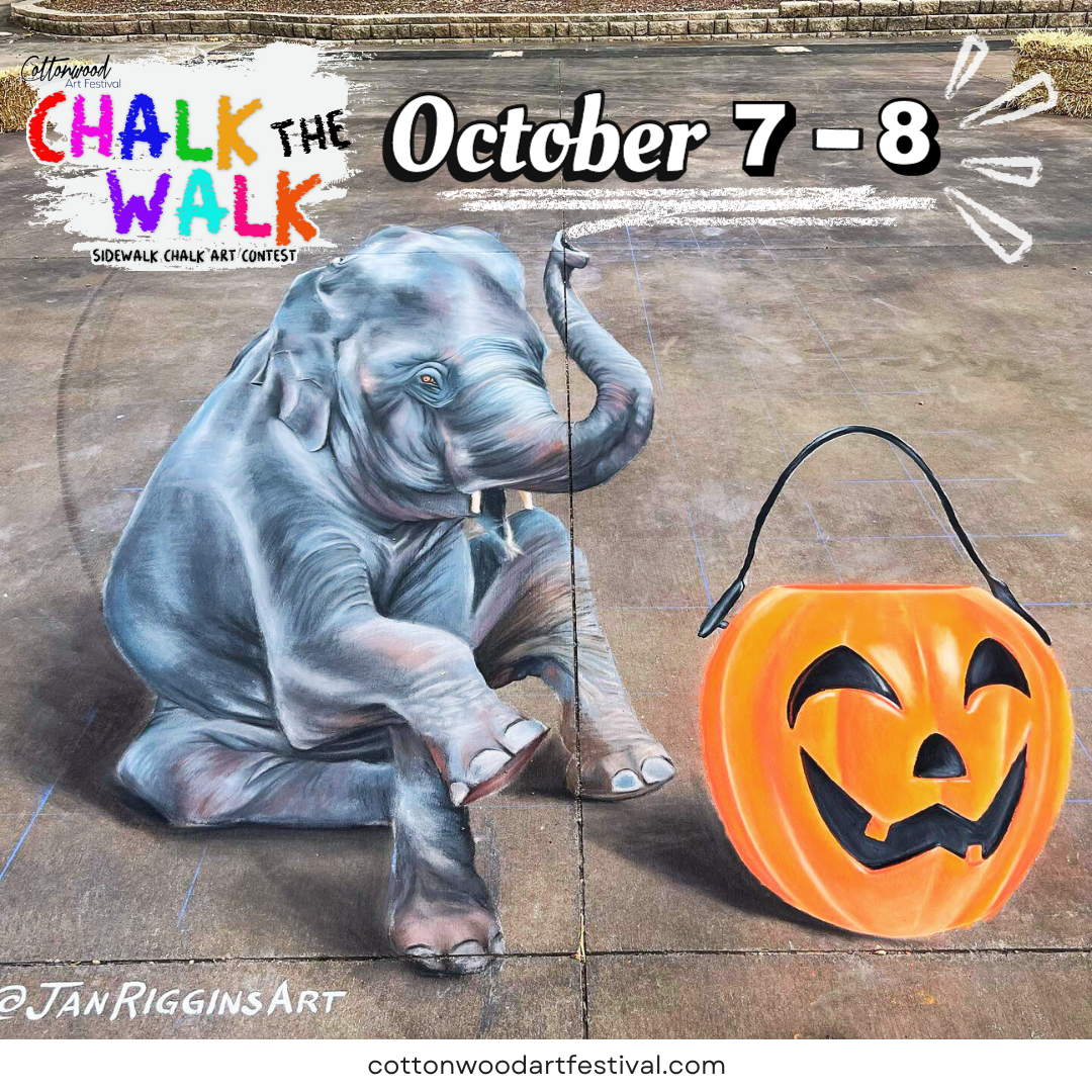 Cottonwood Art Festival Chalk the Walk Sidewalk Art Contest in Richardson