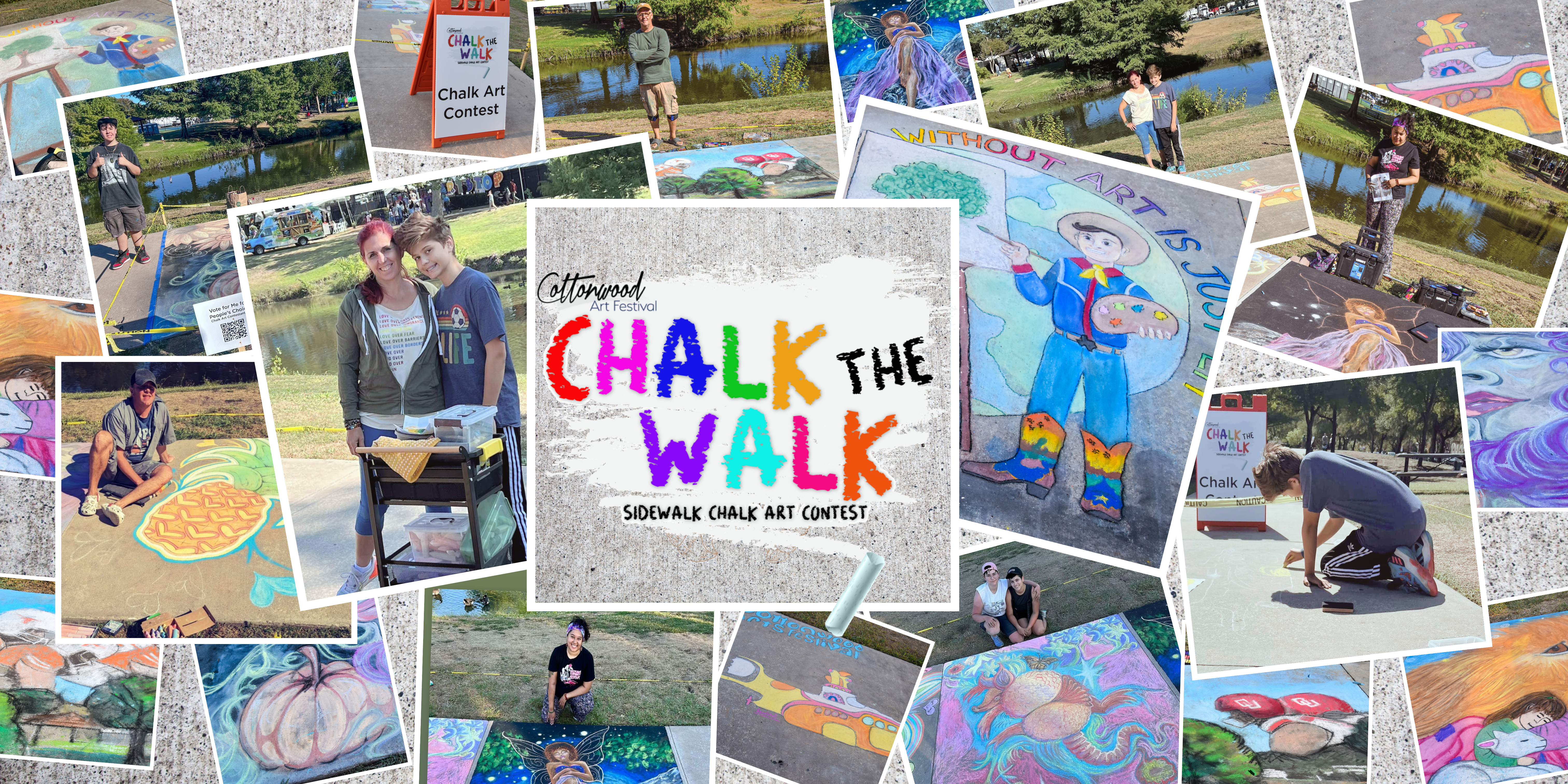 Cottonwood Art Festival in Richardson Sidewalk Chalk Art Contest at Cottonwood Park