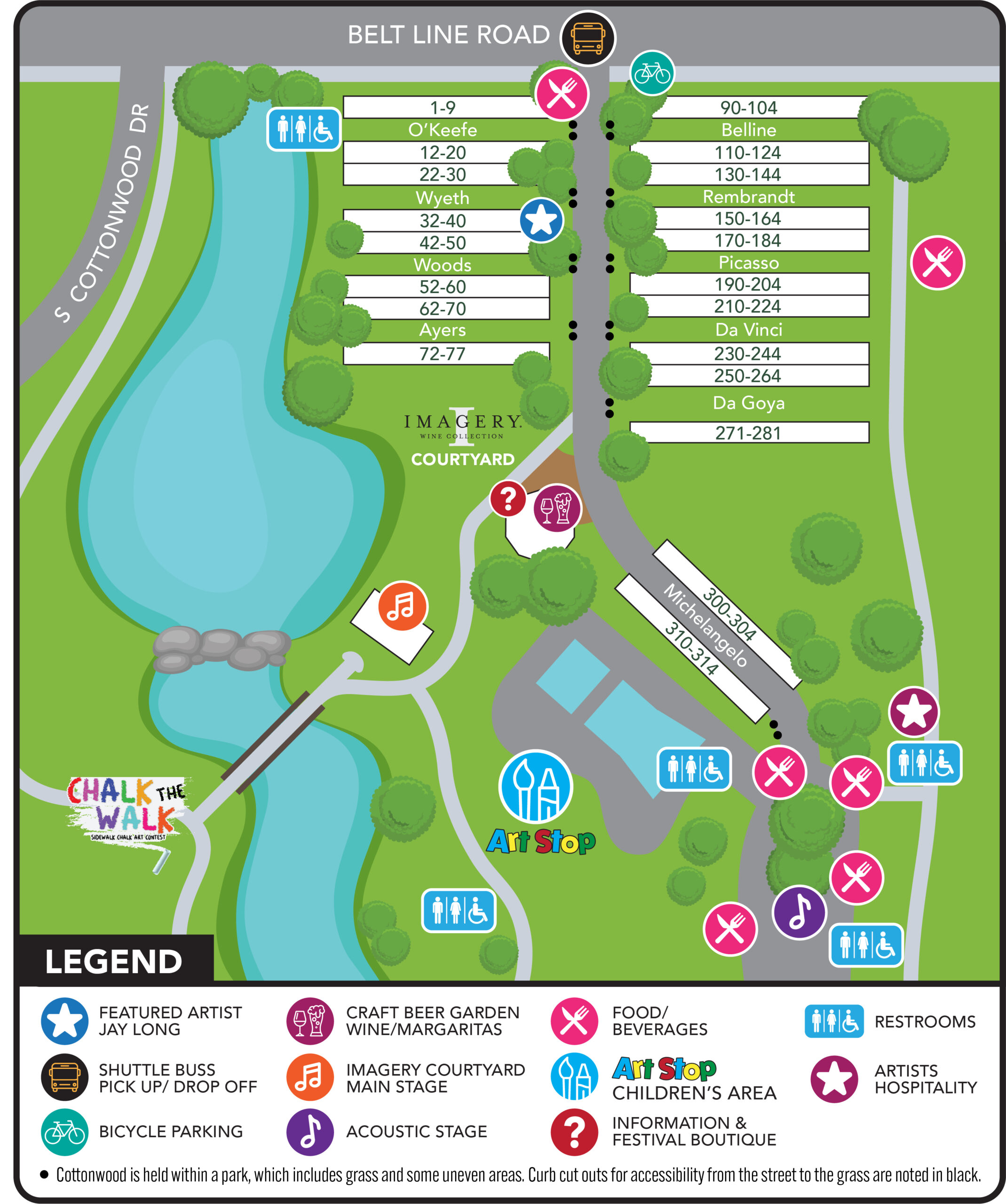 Cottonwood Festival Map