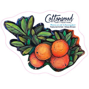 Orange Grove Sticker by Elissa Brown