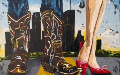 BIG TEXAS ENERGY IN OFFICIAL SOUVENIR POSTER BY JULIA GILMORE