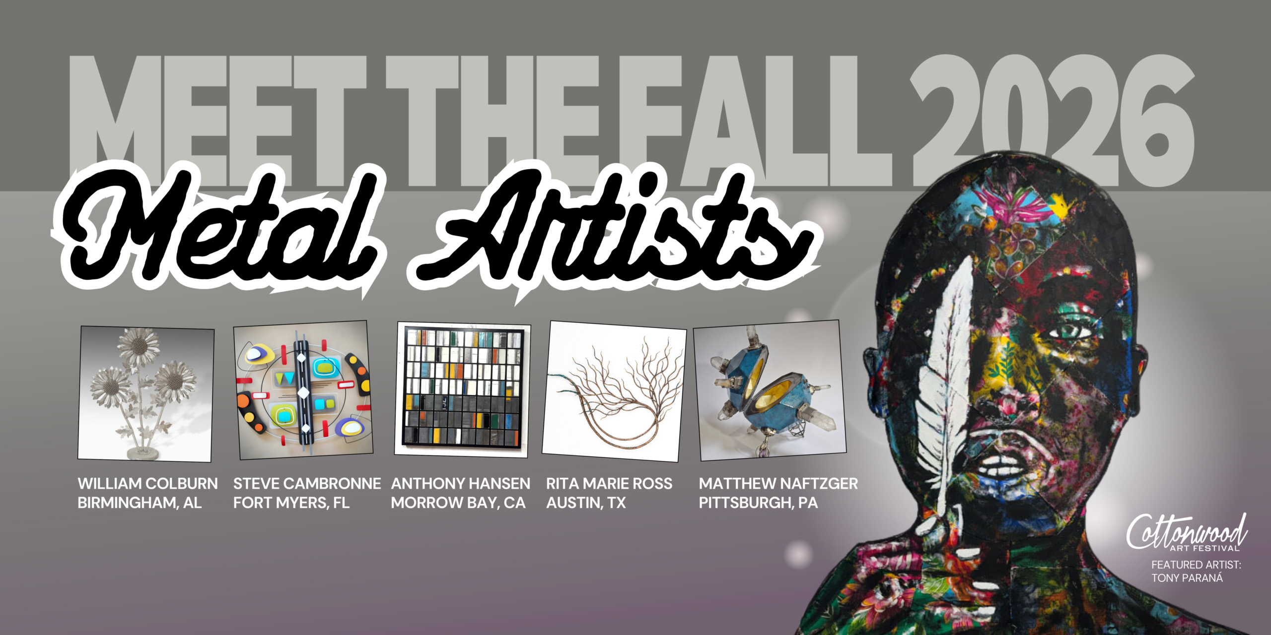 Meet the Metal Artists Exhibiting at the Fall 2026 Cottonwood Art Festival in Richardson