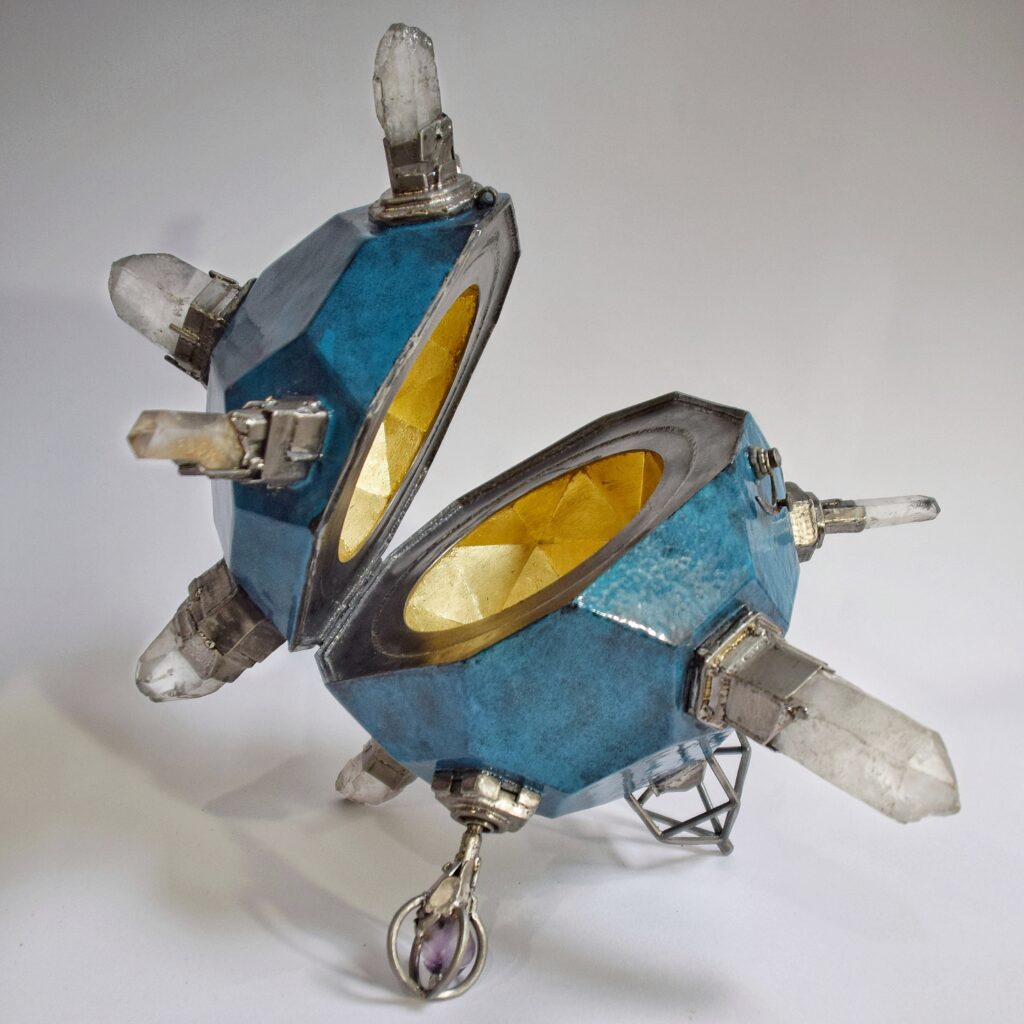 Matthew Naftzger metal artist artwork for Cottonwood Art Festival in Richardson